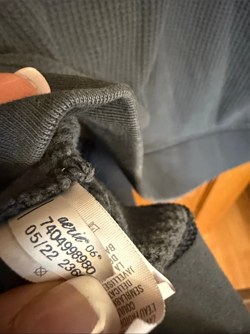 Aerie Size M Waffle Knit Hooded Pullover Sweater